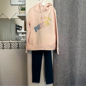 PUMA | Girls 2-Piece Sweater & Leggings Set | Size Small (7)